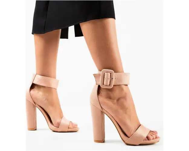 Sandale cu toc Melendez Roz