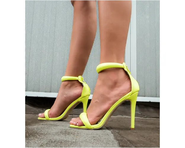 Sandale cu toc Monparis Verzi