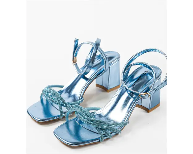 Sandale cu toc Nelson Albastre