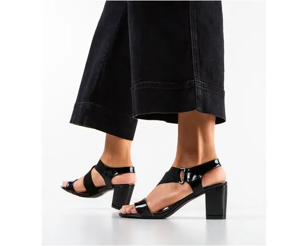 Sandale cu toc Olin Negre