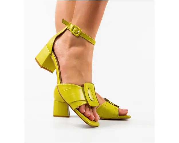 Sandale cu toc Pokazaha Verzi