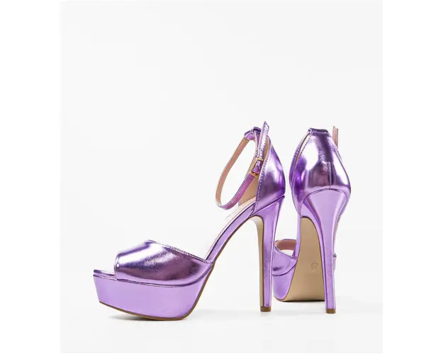 Sandale cu toc Remiel Mov