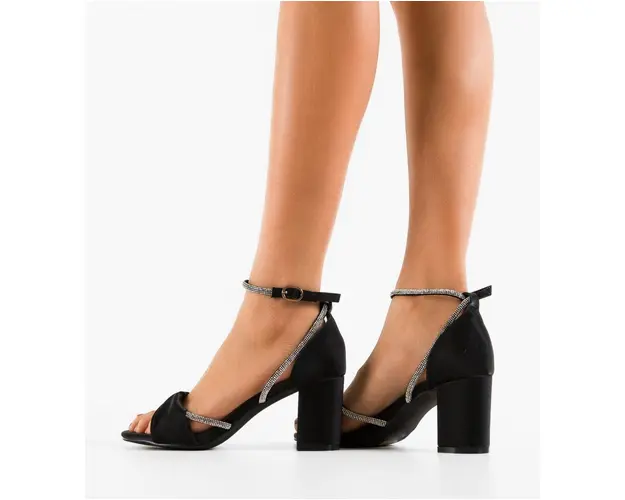 Sandale cu toc Sancre Negre