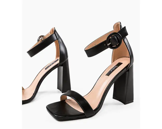 Sandale cu toc Seppho Negre