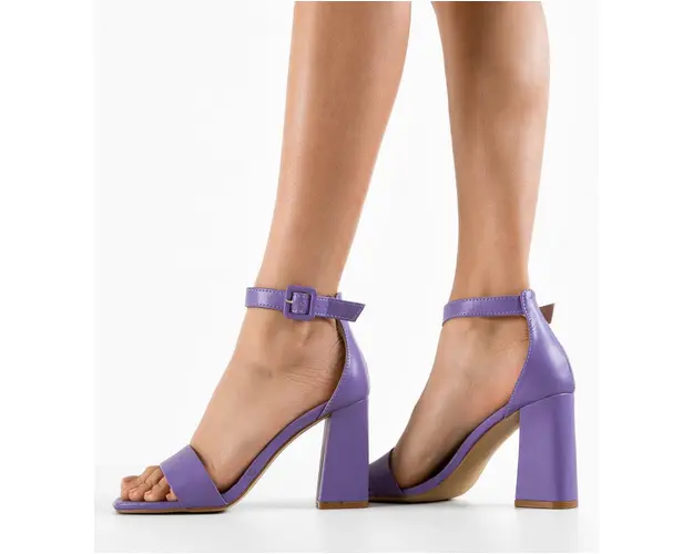 Sandale cu toc Teson Mov