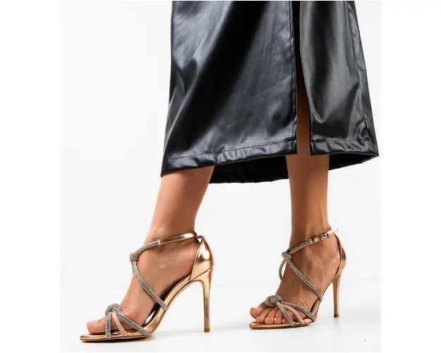 Sandale cu toc Trenc Roze