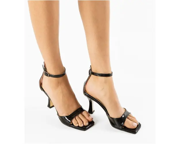 Sandale cu toc Vergara Negre