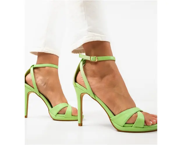 Sandale cu toc Vyvy Verzi