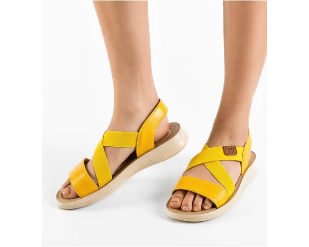 Sandale dama Armida Galbene