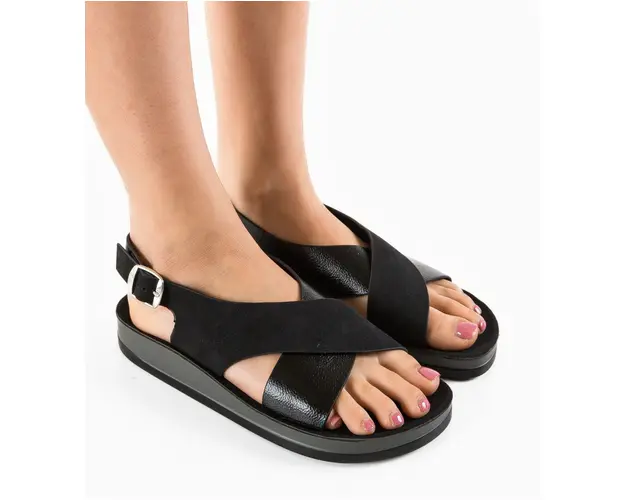 Sandale dama Basel Negre