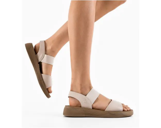 Sandale dama Crescen Bej