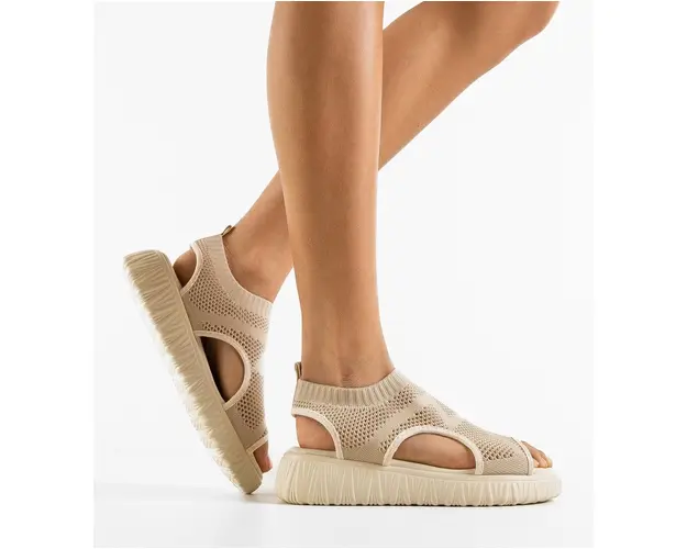 Sandale dama Existega Bej