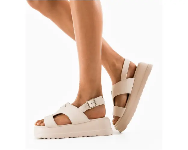 Sandale dama Exolon Bej