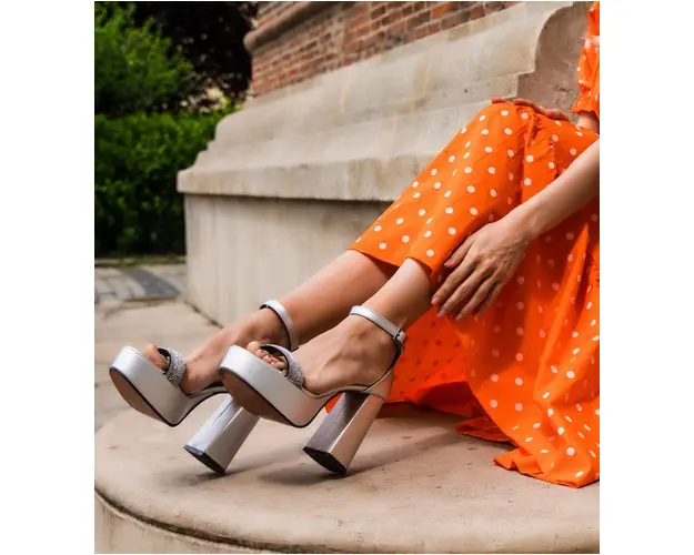 Sandale dama Gabama Argintii