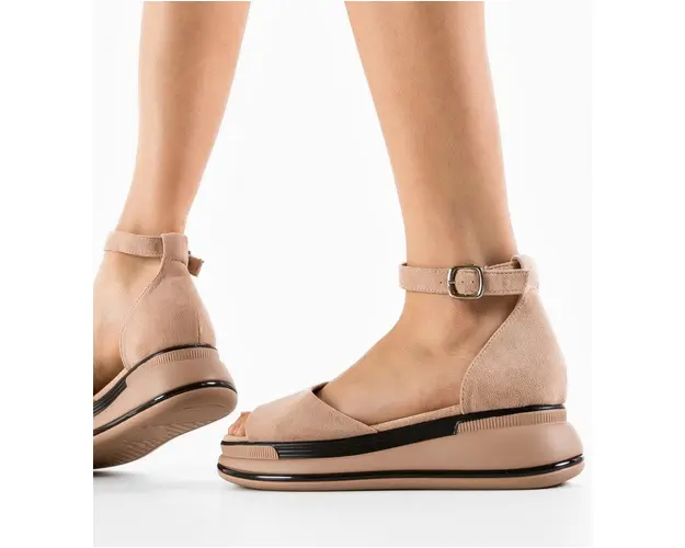 Sandale dama Grifon Bej 2