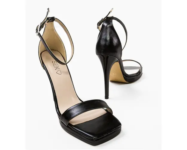 Sandale dama Grigo Negre