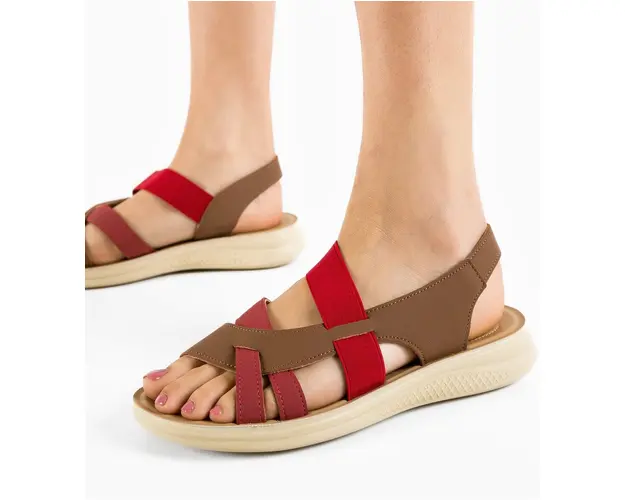 Sandale dama Janna Khaki