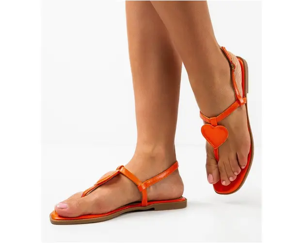 Sandale dama Judita Portocalii