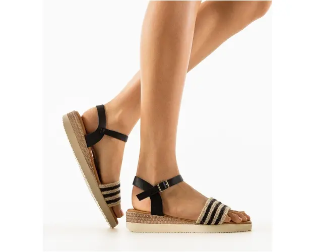 Sandale dama Kamau Negre