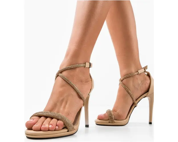 Sandale dama Keef Bej