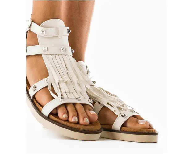 Sandale dama Lemona Albe