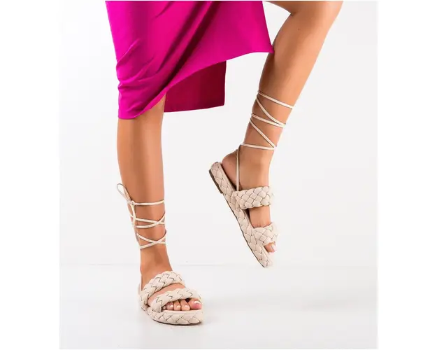 Sandale dama Loyt Bej