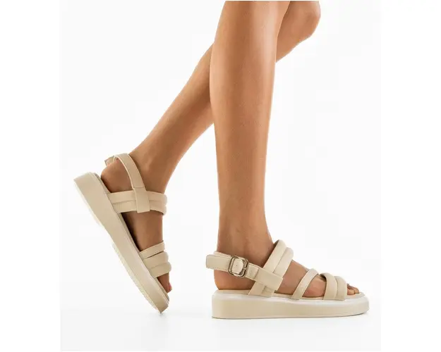 Sandale dama Lukalik Bej