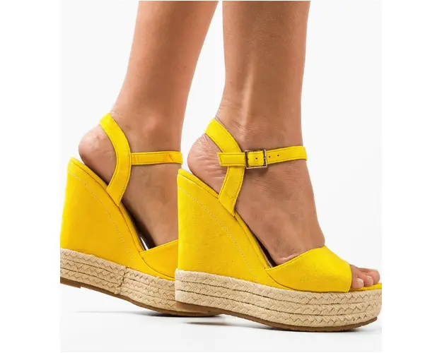 Sandale dama Marija Galbene