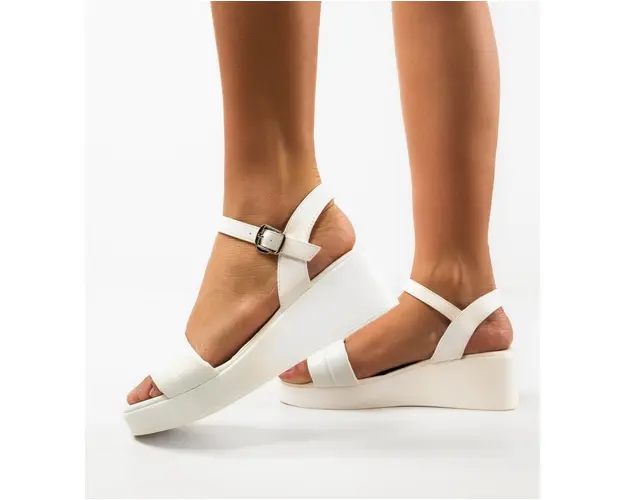 Sandale dama Meeko Albe