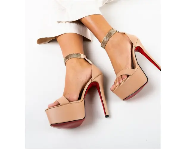 Sandale dama Minunas Bej