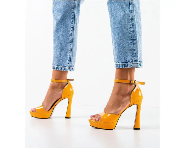 Sandale dama Nalaka Portocalii 2