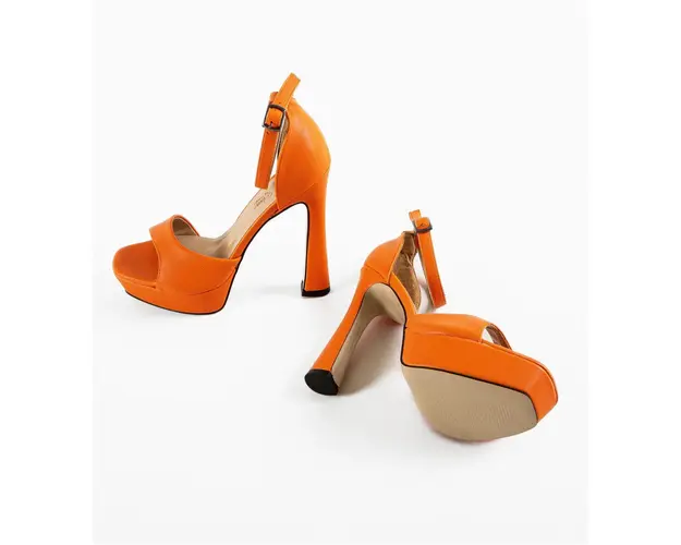 Sandale dama Nalaka Portocalii 3