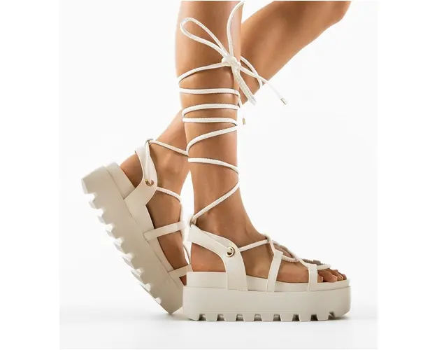 Sandale dama Nicoru Albe