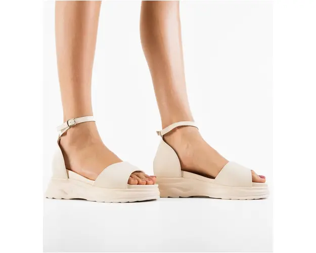 Sandale dama Pernik Bej