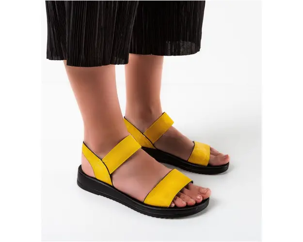 Sandale dama Polta Galbeni