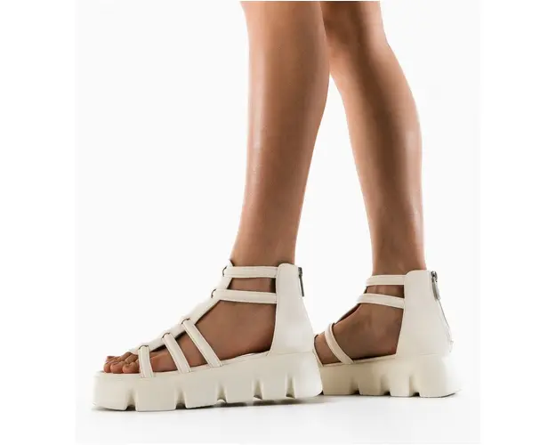 Sandale dama Rabat Albe