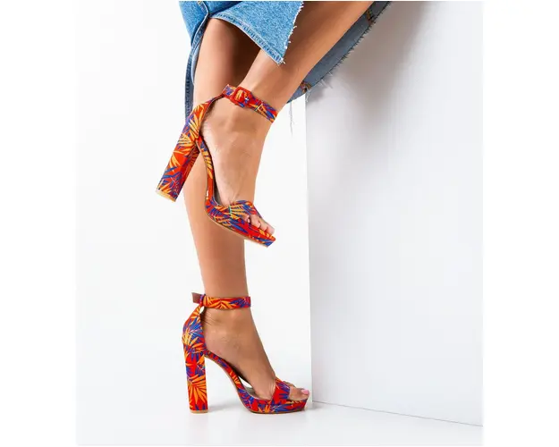 Sandale dama Roman Portocalii 2