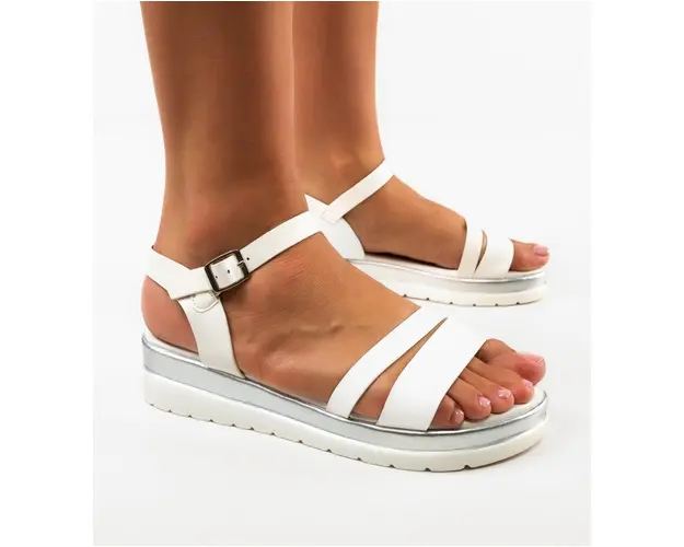 Sandale dama Rosie Albe