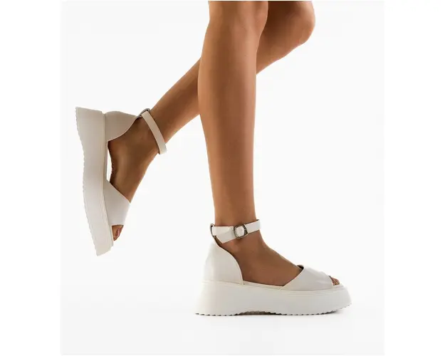 Sandale dama Scribe Albe