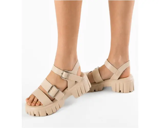 Sandale dama Spacey Bej