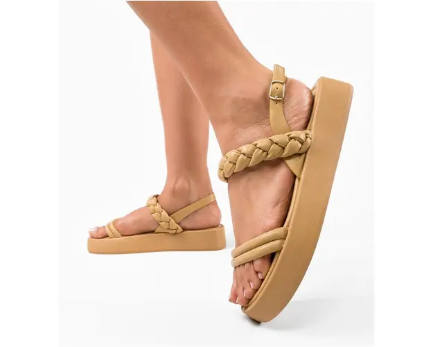 Sandale dama Terrazas Camel