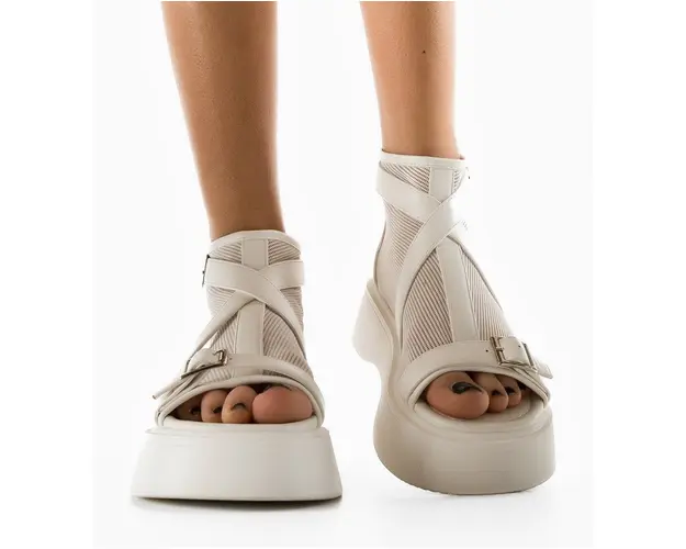 Sandale dama Tomila Albe