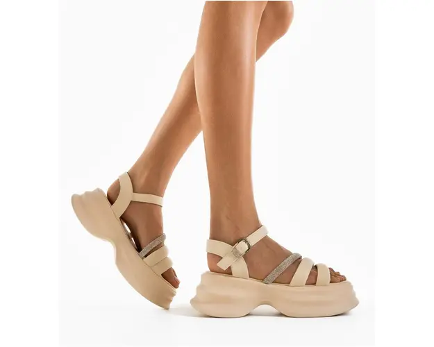 Sandale dama Ubobny Bej