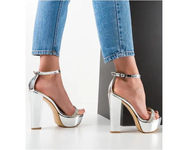 Sandale dama Uzika Argintii