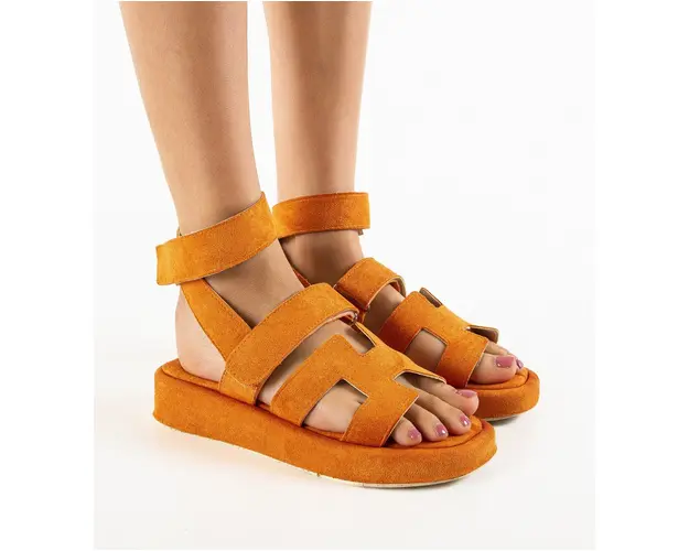 Sandale dama Vardan Portocalii
