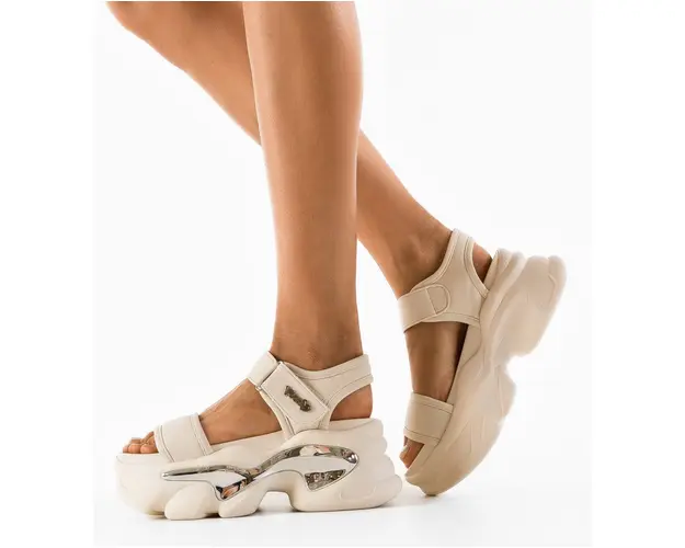 Sandale dama Yaaxe Bej