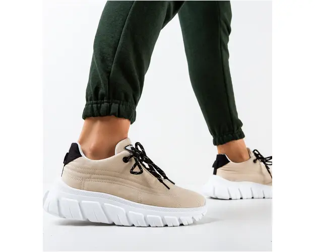 Sneakers dama Aviana Bej