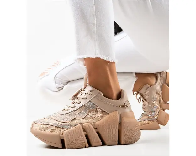 Sneakers dama Boston Bej