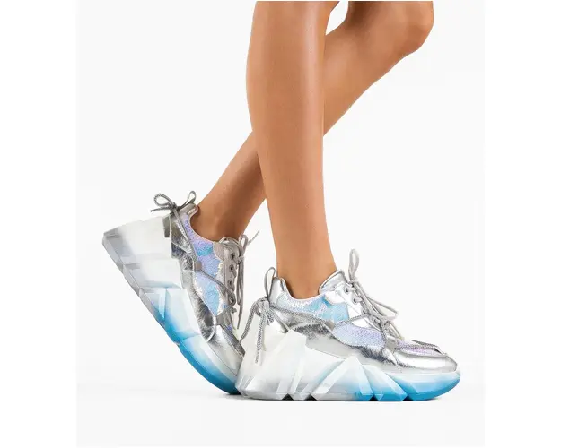 Sneakers dama Ellie Argintii