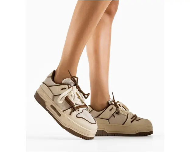 Sneakers dama Hammur Bej